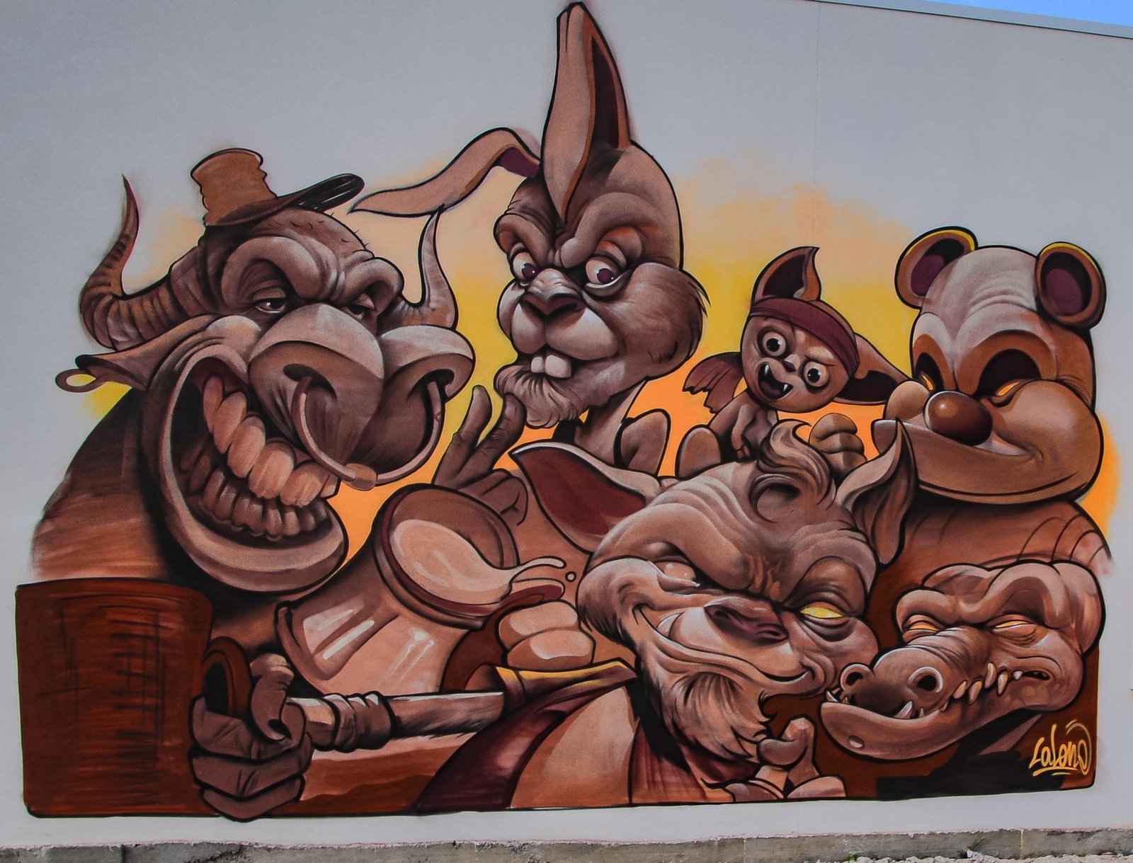Mural quin animal