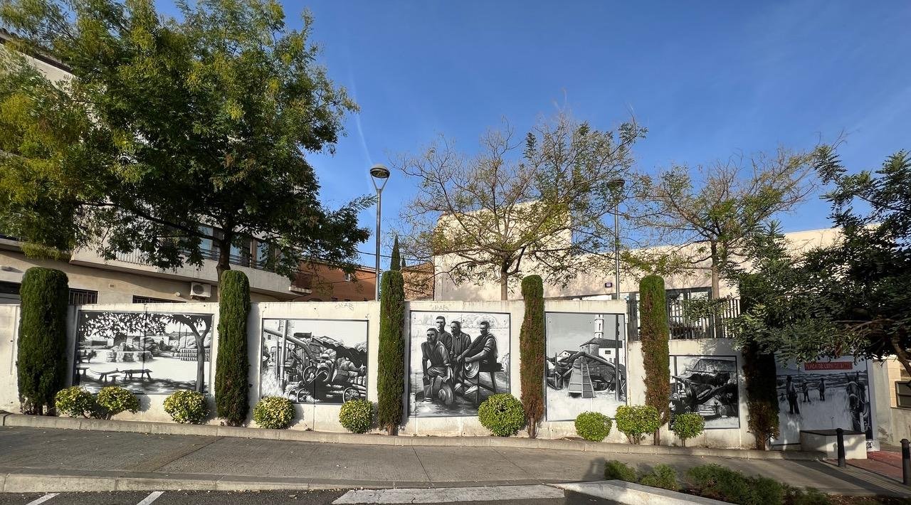 Mural escenes l´Era de batre