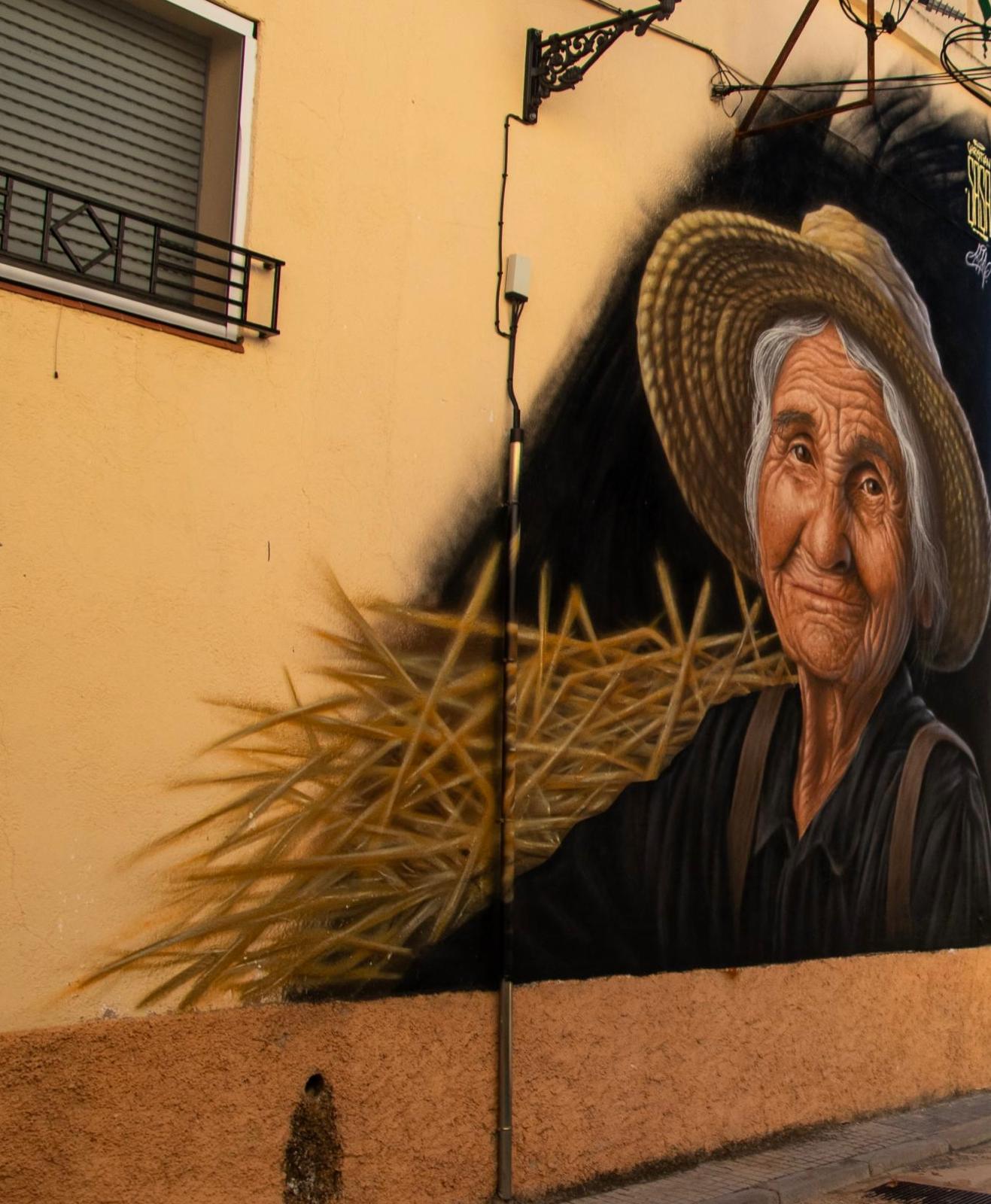 Mural de la pagesa catalana